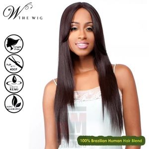💯 Human Natural blend Lace front Wig
